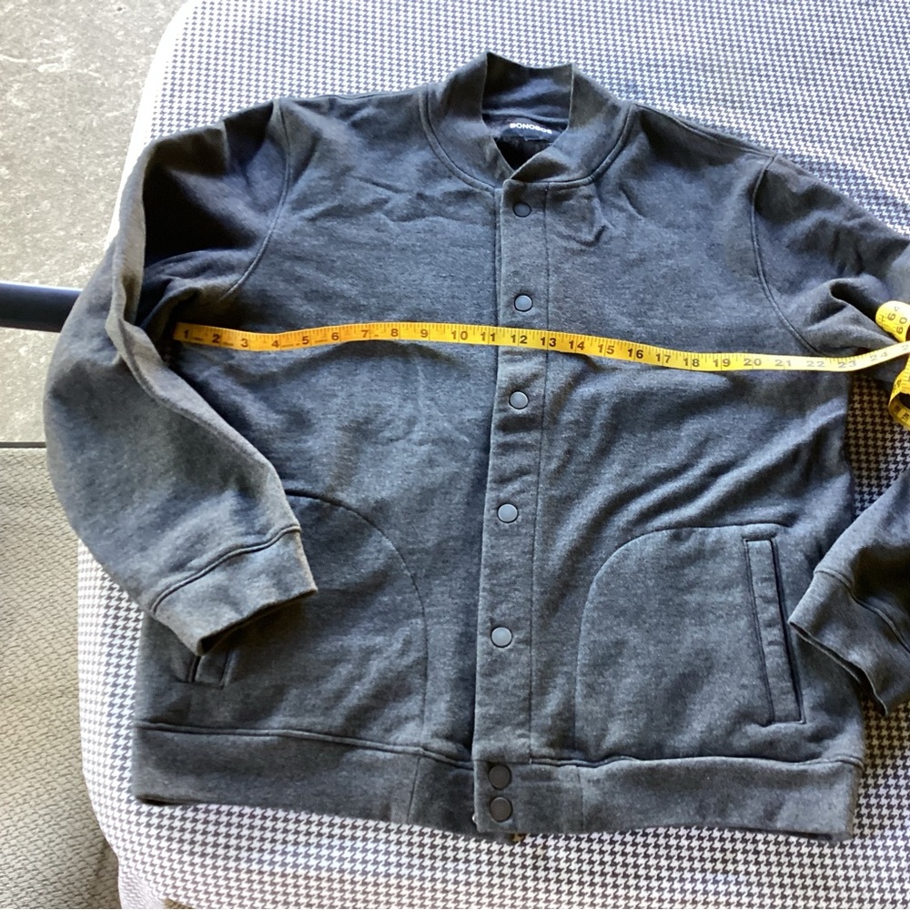 Bonobos Charcoal Gray bomber jacket size large men’s